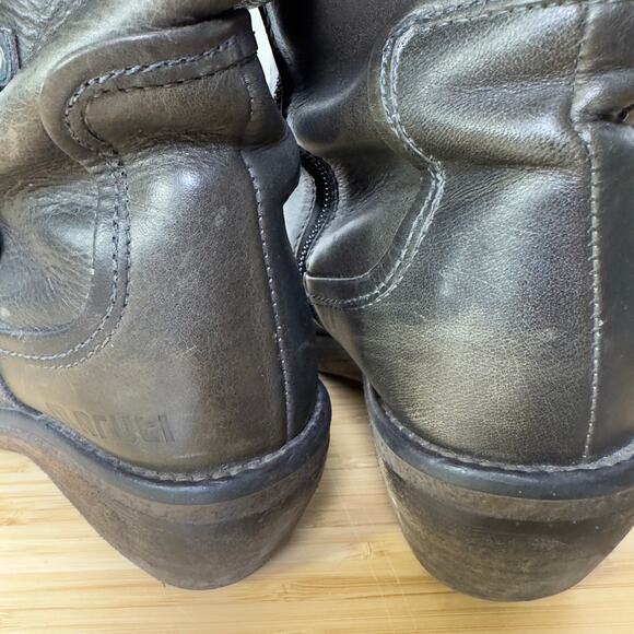 Maruti‎ Leather Boots Women's 7 Brown Riding Moto Portugal Made - Picture 13 of 13